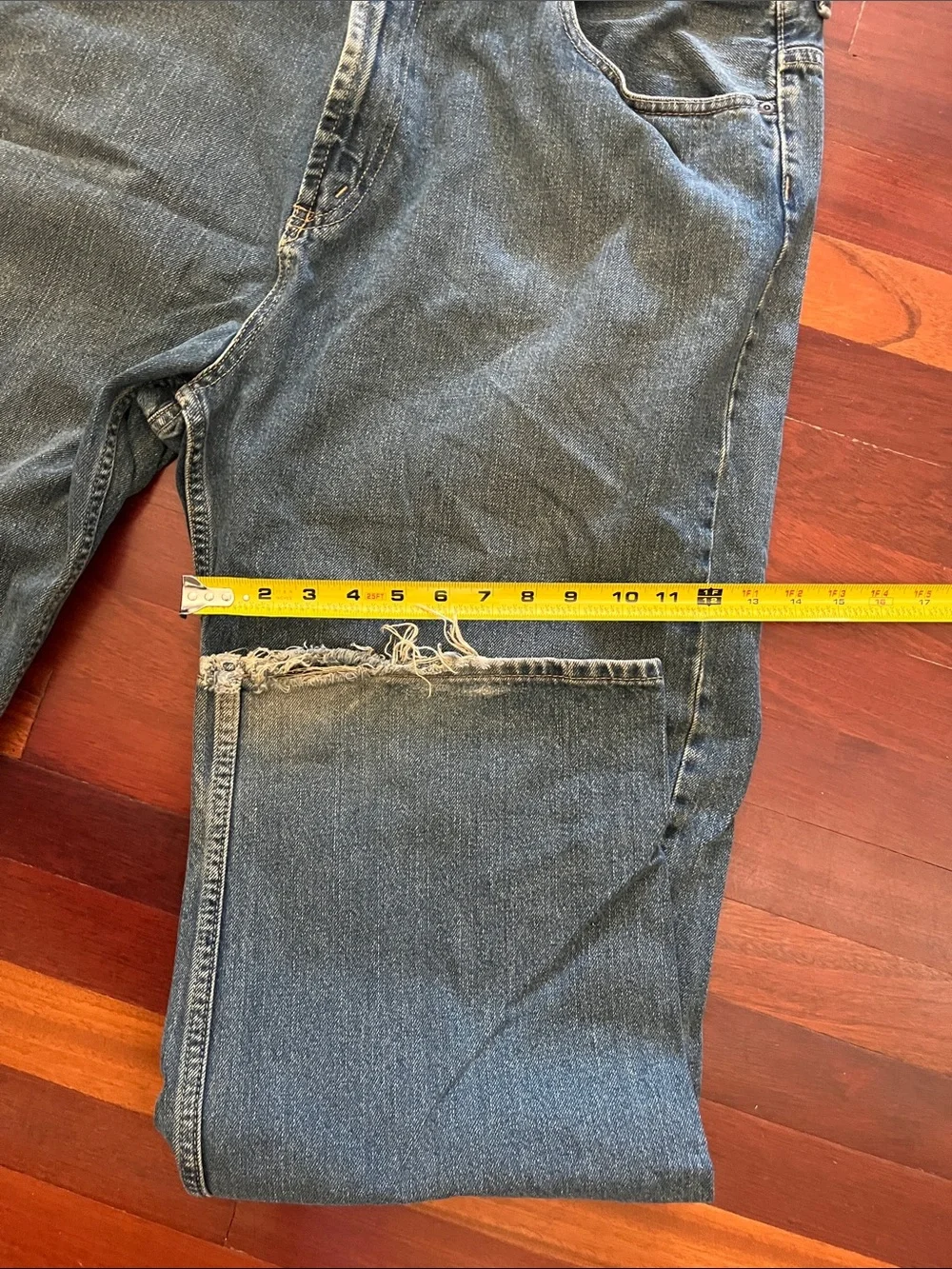 Mens 40x32 Nautica baggie straight leg blue jeans